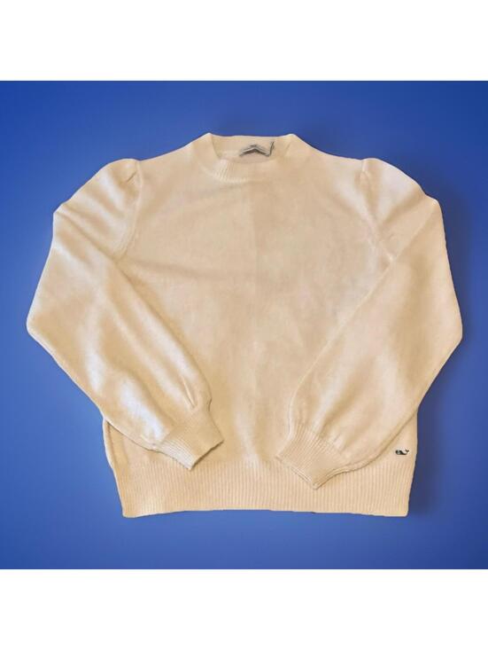 Vineyard Vines Sweaters - Vineyard Vines Women’s Pina Colada White Nock Neck Sweater Top Size Medium